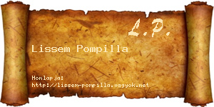 Lissem Pompilla névjegykártya